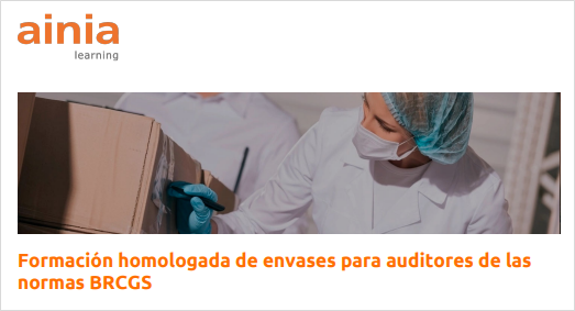 Formación homologada de envases para auditores de las normas BRCGS (del 24.06.2026 al 31.12.2026)